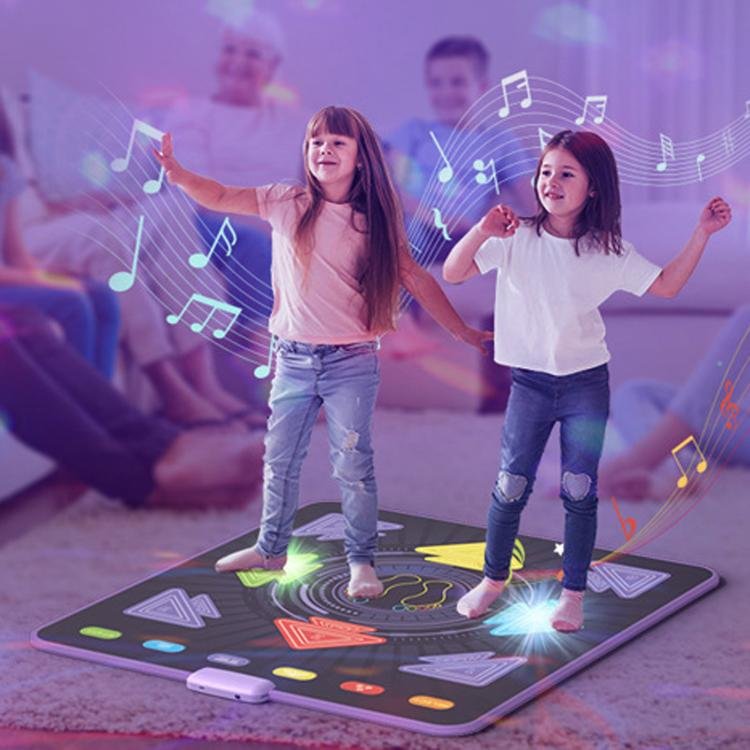 Home Sports Kids Light-Up Dance Mat, Wireless Musical Fitness Dance Machine