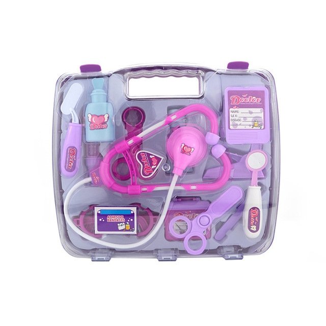 Simulation Stethoscope Set Portable Medicine Box Child Doctor Role Playing To… Simulation Stethoscope Set Portable Medicine Box Child Doctor Role Playing To…