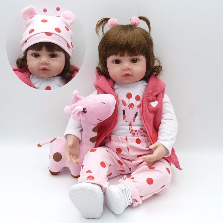 NPK Adorable Lifelike Silicone Baby Girl Doll NPK Adorable Lifelike Silicone Baby Girl Doll