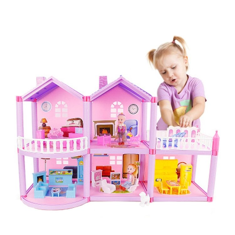 DIY Assembled Miniature Princess Doll House Small Villa Simulation Dream House Girl Toy DIY Assembled Miniature Princess Doll House Small Villa Simulation Dream House Girl Toy