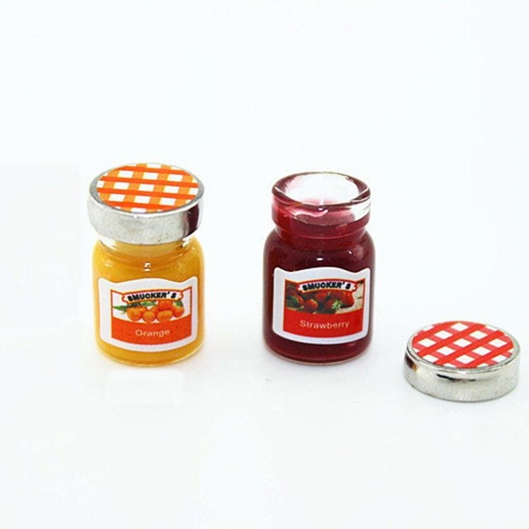 Doll House Mini Accessories Mini Jam Jar Simulation Kitchen Condiments Doll House Mini Accessories Mini Jam Jar Simulation Kitchen Condiments