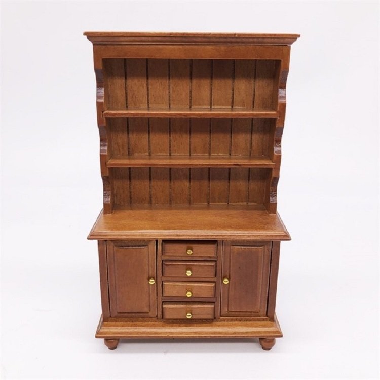 1/12 Dollhouse Miniature Furniture Multifunction Wood Cabinet Bookcase 1/12 Dollhouse Miniature Furniture Multifunction Wood Cabinet Bookcase