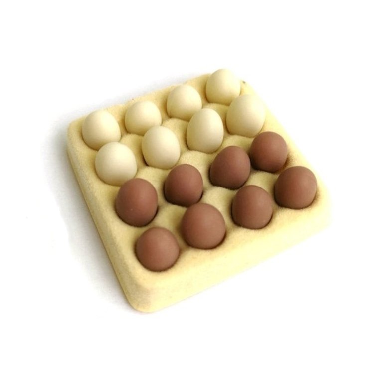 Dollhouse Mini Egg Box with 16 Eggs Model Toy Dollhouse Mini Egg Box with 16 Eggs Model Toy