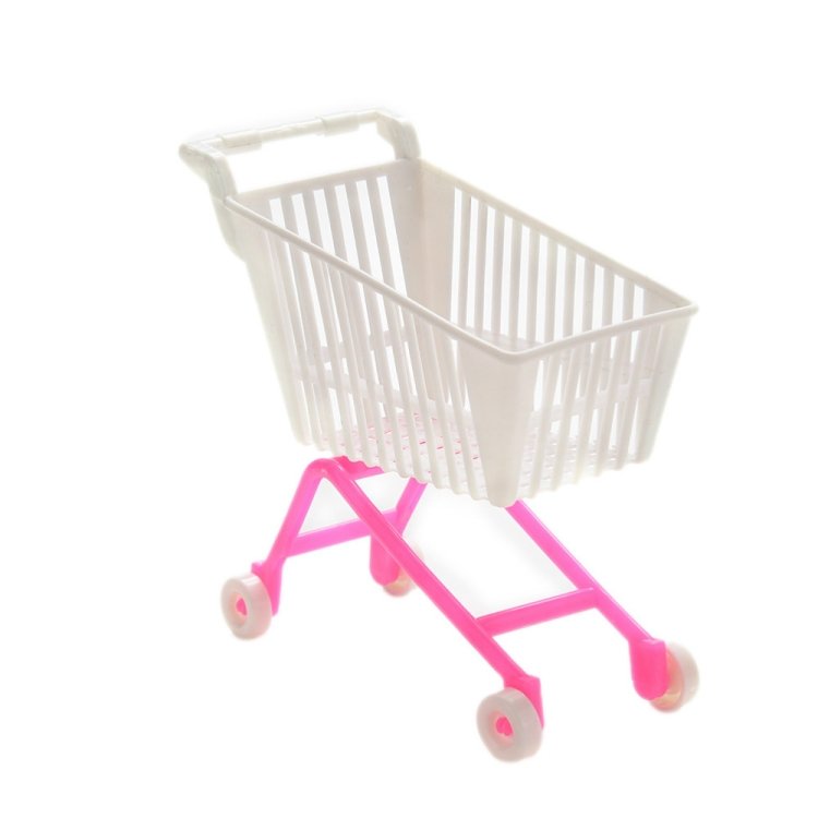 3 PCS Plastic Doll Simulation Trolley Shopping Cart Toy Children Birthday Gift 3 PCS Plastic Doll Simulation Trolley Shopping Cart Toy Children Birthday Gift