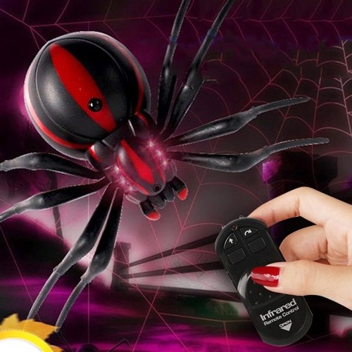 Tricky Funny Toy Infrared Remote Control Scary Creepy Spider, Size: 16*10cm Tricky Funny Toy Infrared Remote Control Scary Creepy Spider, Size: 16*10cm