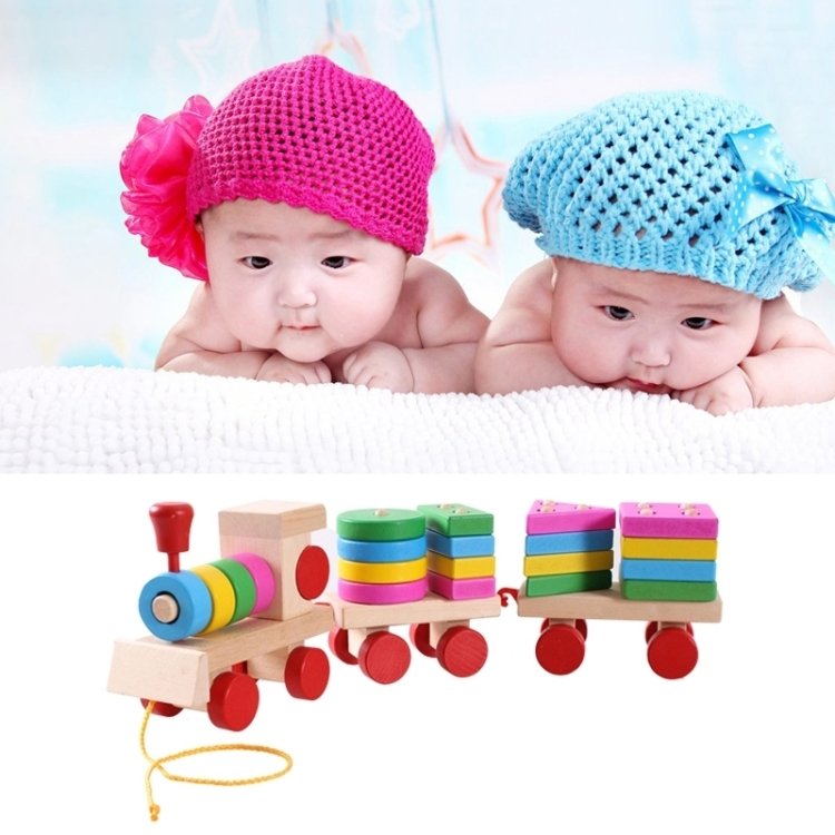 Wooden Train Shape Building Blocks Toy Baby Early Learning Training Toy Wooden Train Shape Building Blocks Toy Baby Early Learning Training Toy