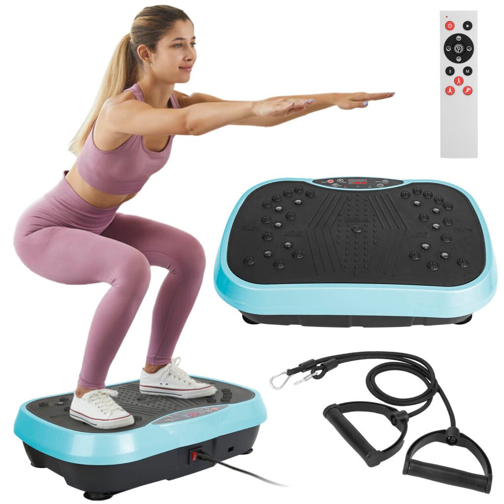 Vibration Exercise Machine With Resistant Bands Remote Control Whole Body Vibration Platform Workout Equipment Home Fitness Training Equipment For Wei Vibration Exercise Machine With Resistant Bands Remote Control Whole Body Vibration Platform Workout Equipment Home Fitness Training Equipment For Wei
