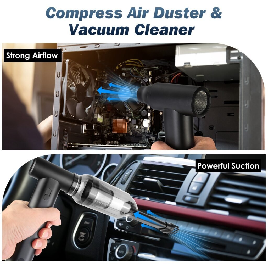 Compressed Air Duster Brushless Motor 250000RPM Stepless Variable Speed 10000mAh Battery Cordless Dust Blower Vacuum Cleaner Portable Jet Dry Blower f Compressed Air Duster Brushless Motor 250000RPM Stepless Variable Speed 10000mAh Battery Cordless Dust Blower Vacuum Cleaner Portable Jet Dry Blower f