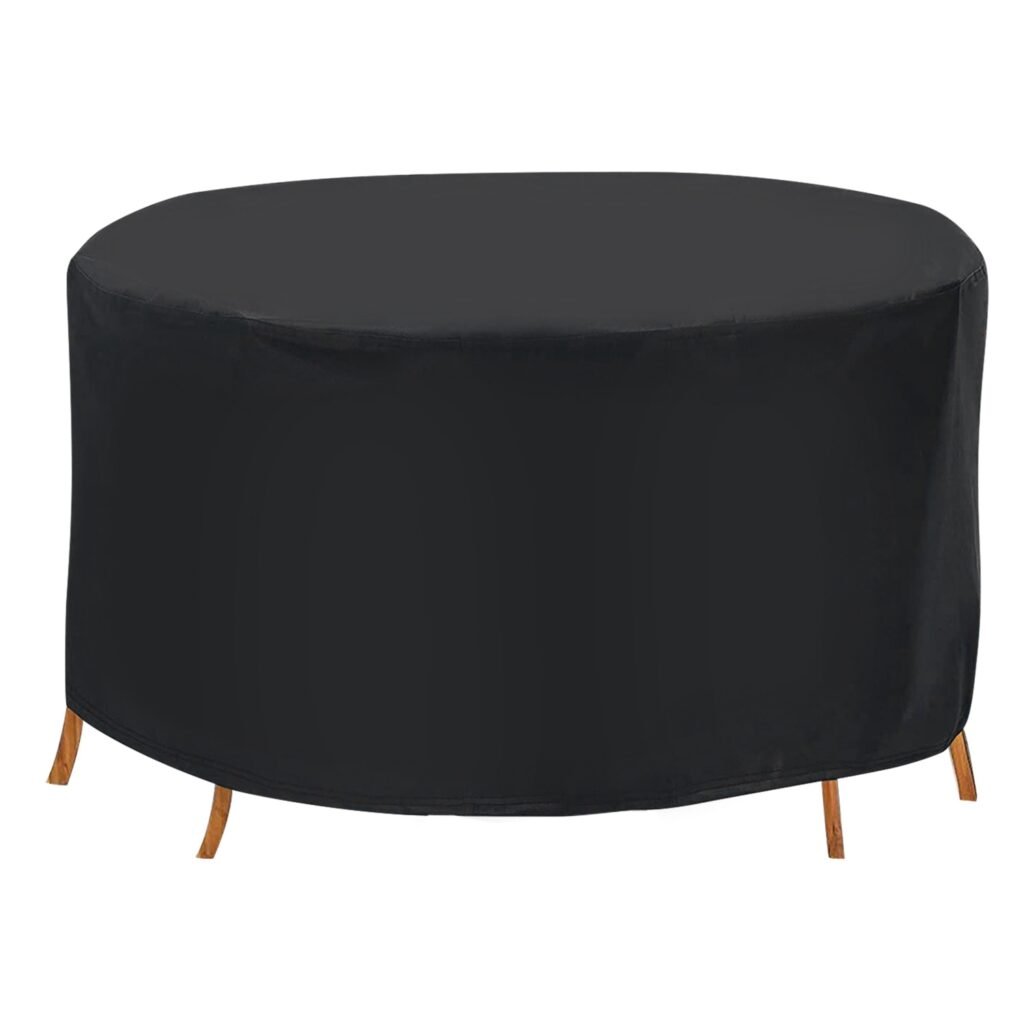 73x43in Circular Table Cover 4-Seat UV Water Resistant Outdoor Furniture Protector For Small Round Table Chairs Set 73x43in Circular Table Cover 4-Seat UV Water Resistant Outdoor Furniture Protector For Small Round Table Chairs Set