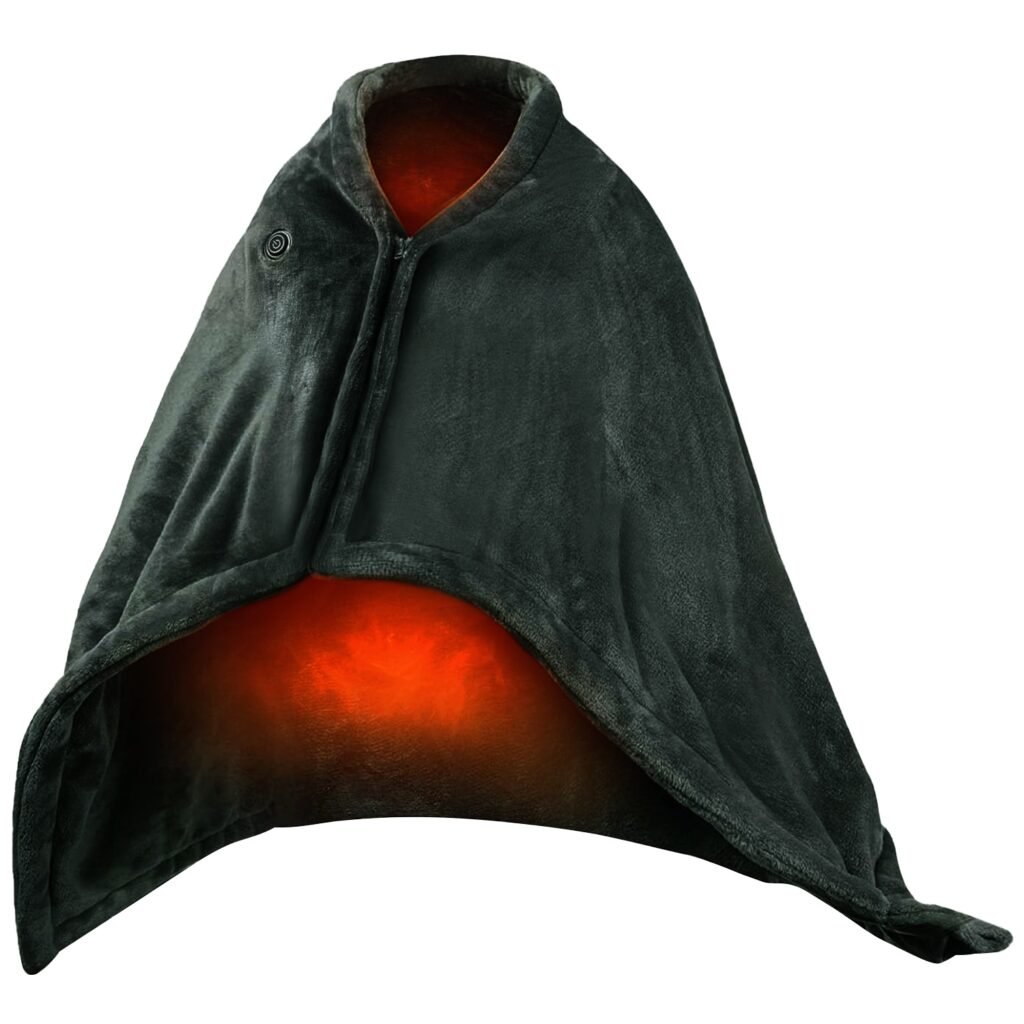 USB Heated Blanket Electric Heated Blanket Heated Poncho Shawl Wrap Throw with Zipper Washable for Home Office 59*31in USB Heated Blanket Electric Heated Blanket Heated Poncho Shawl Wrap Throw with Zipper Washable for Home Office 59*31in