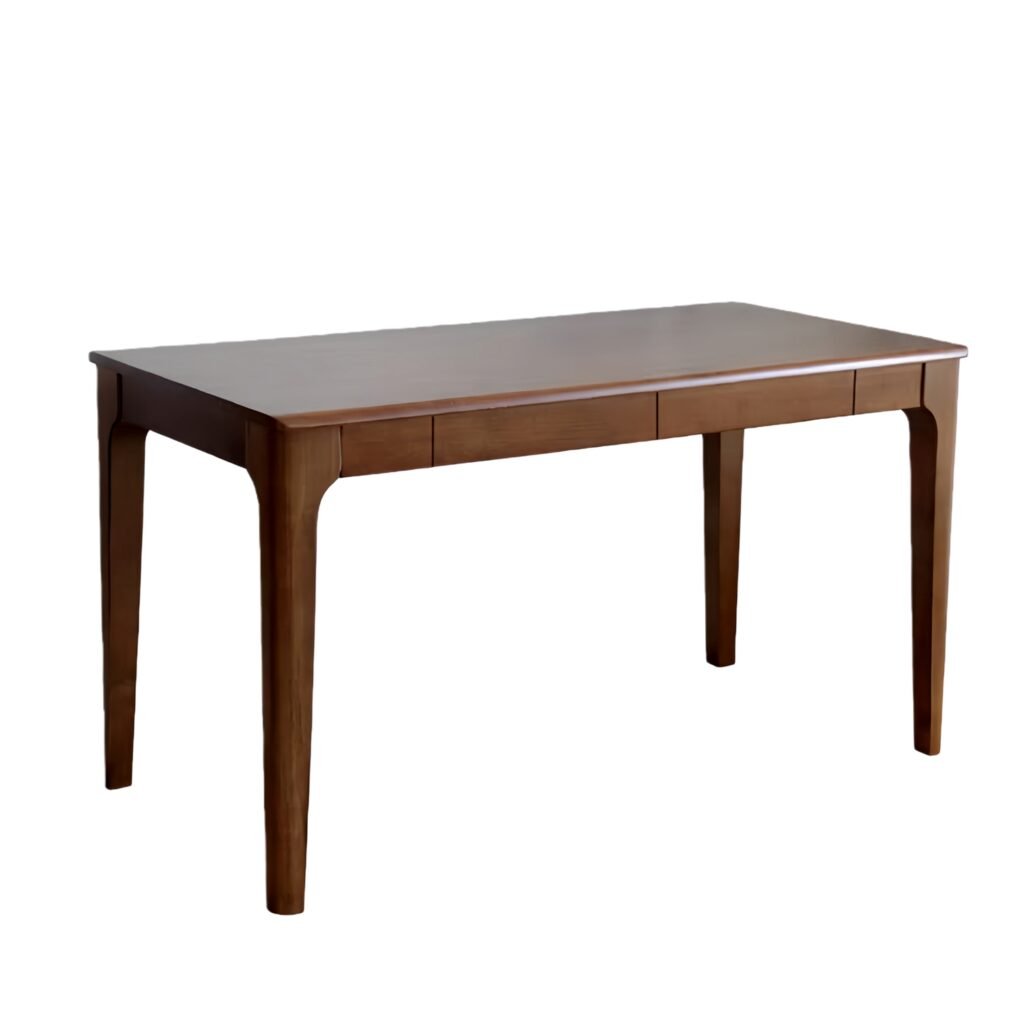 Solid Pine Wood Desk with 2 Drawers, 47.24-Inch Writing Desk with Smooth Edges, Home Office Computer Desk for Bedroom, Study Room, Living Room and Off Solid Pine Wood Desk with 2 Drawers, 47.24-Inch Writing Desk with Smooth Edges, Home Office Computer Desk for Bedroom, Study Room, Living Room and Off