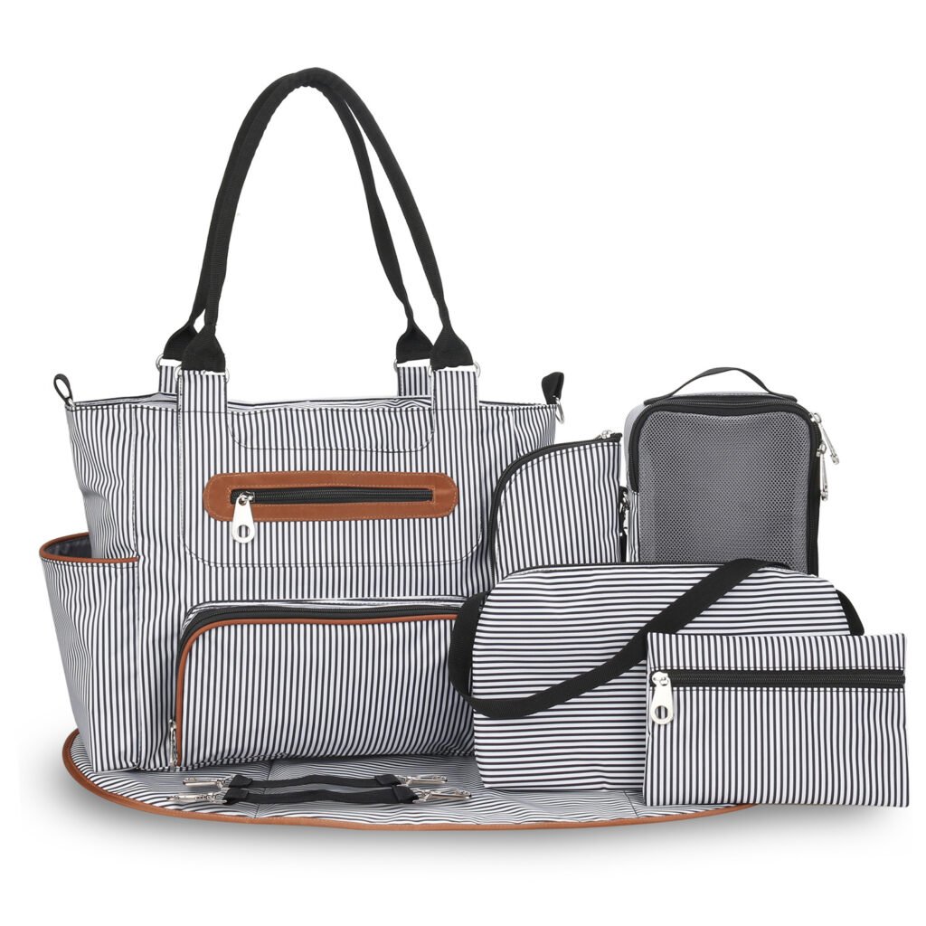 8Pcs Baby Nappy Diaper Bags Set for Mom Dad Mummy Handbags Multifunctional Diaper Changing Bags with Bottle Bag Mesh Bag Purse Diaper Pad 2 Burp Cloth 8Pcs Baby Nappy Diaper Bags Set for Mom Dad Mummy Handbags Multifunctional Diaper Changing Bags with Bottle Bag Mesh Bag Purse Diaper Pad 2 Burp Cloth